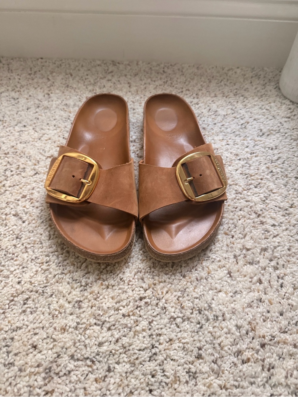 Birkenstock Madrid Sandals with Gold Buckle 9-9.5/ EU 40 - Picture 2 of 5